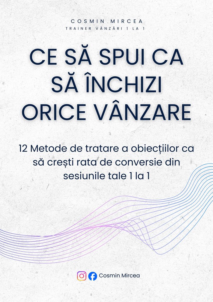 Ebook: 12 Metode de Tratare a Obiectiilor